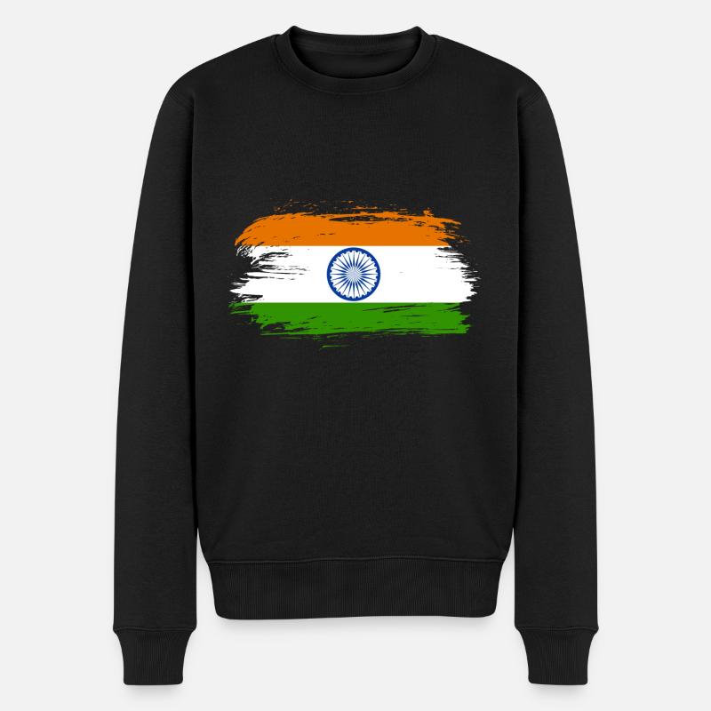 Cadeau de drapeau de l’Inde - Pull Premium bio Homme - noir