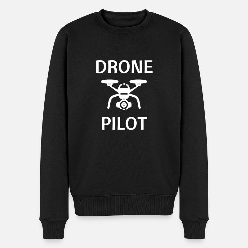 t-shirt drone pilot cadeau noel - Pull Premium bio Homme - noir