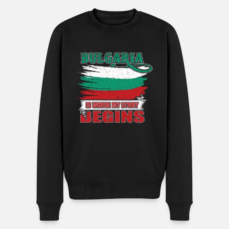 Bulgarie - Pull Premium bio Homme - noir