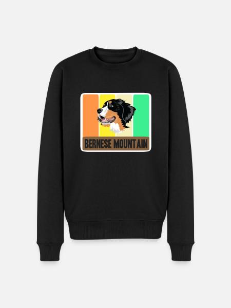 Bernese Mountain Dog - Men's Premium Organic Jumper - black