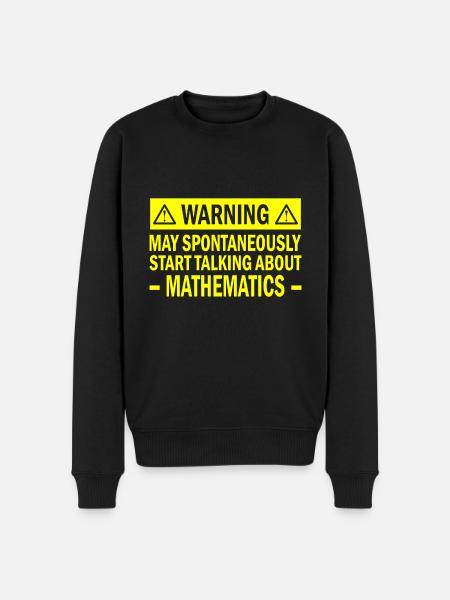 Math math saying teacher gift - Men's Premium Organic Jumper - black