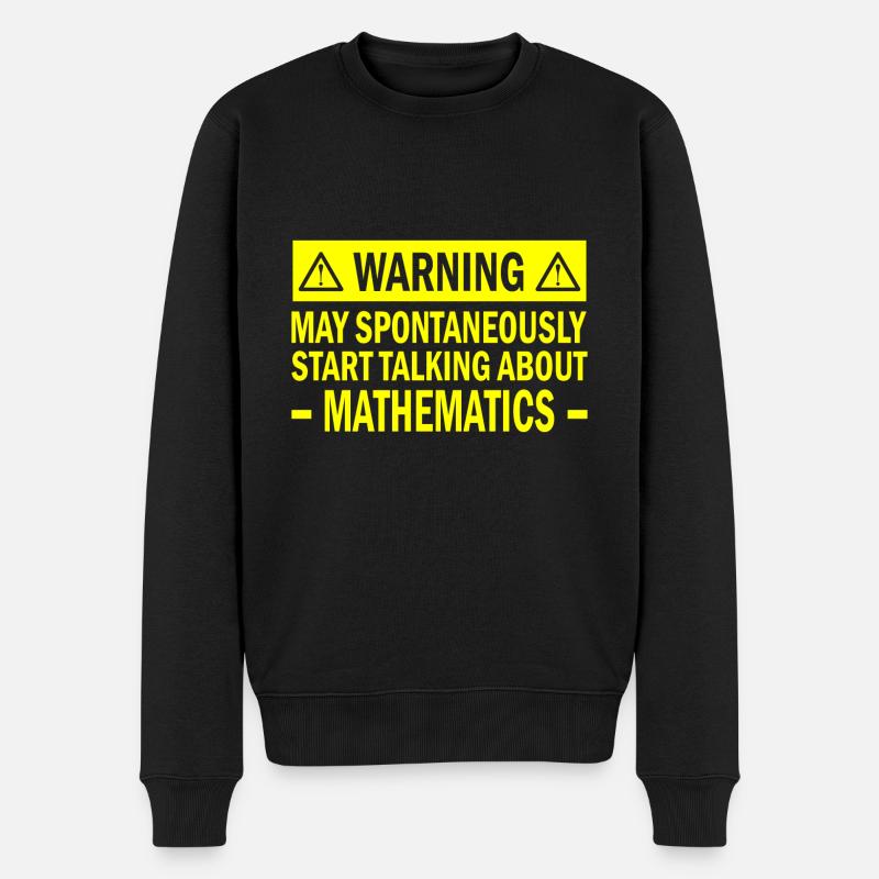 Math math saying teacher gift - Men's Premium Organic Jumper - black