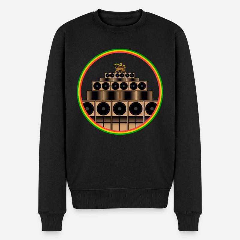 Système de son reggae - Pull Premium bio Homme - noir