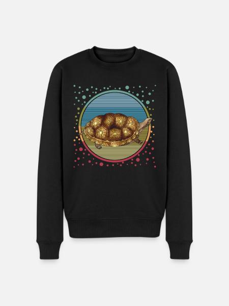 Tortoise - Men's Premium Organic Jumper - black