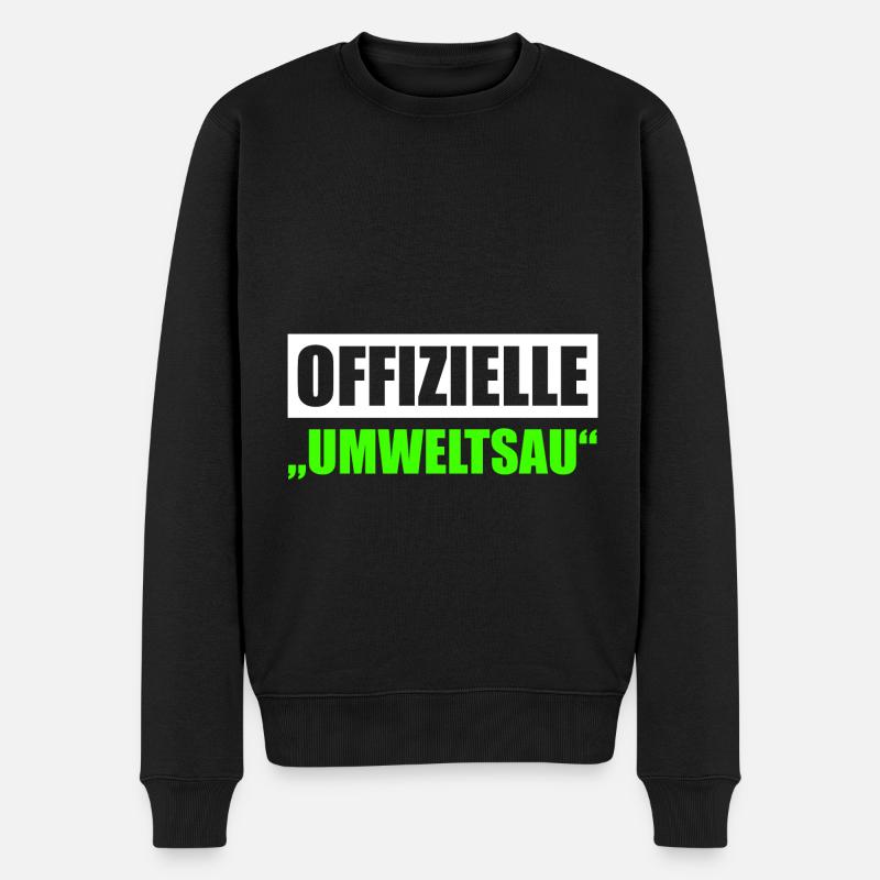Offizielle Umweltsau Tuner Tuning Auto - Männer Premium Bio Pullover - Schwarz