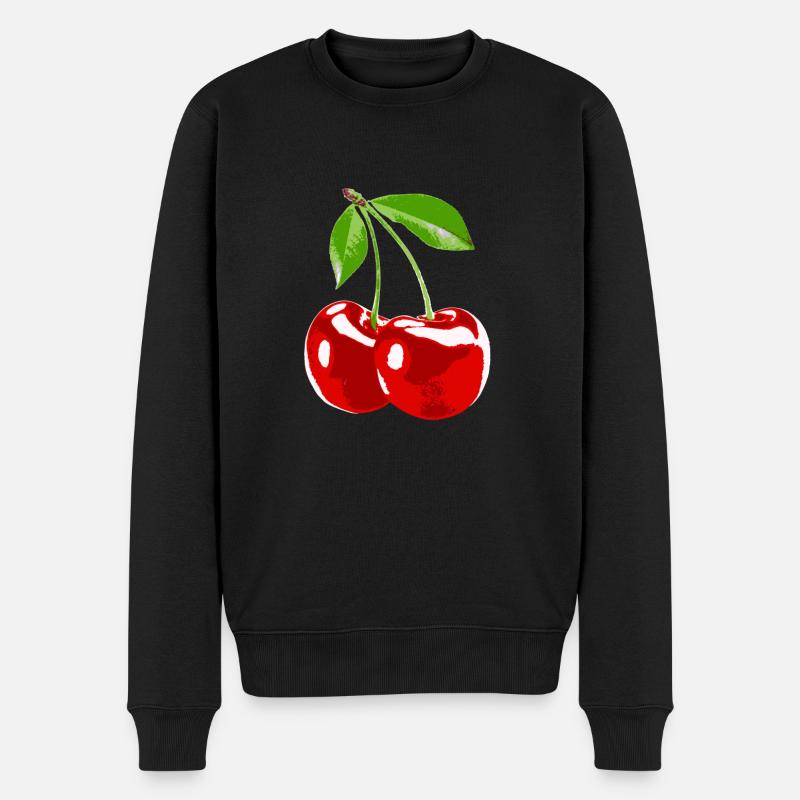 Récolte de fruits cerises cerises - Pull Premium bio Homme - noir