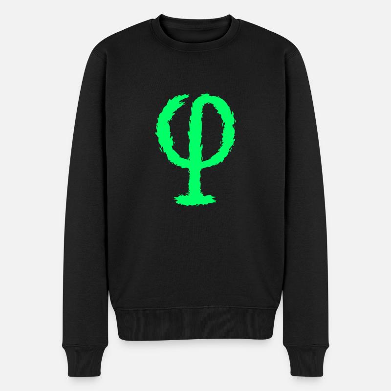 Ratio Symbol - Männer Premium Bio Pullover - Schwarz