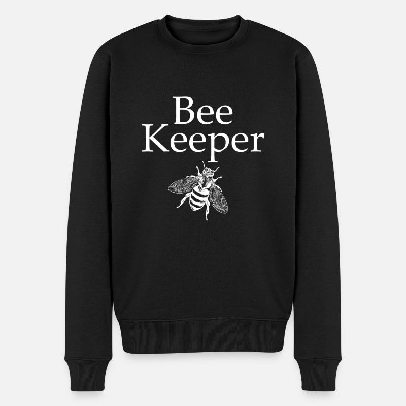 Bee keeper bee beekeeper apiary - Men's Premium Organic Jumper - black