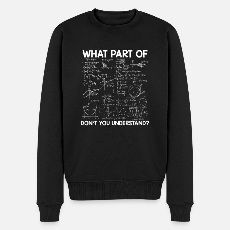 Math algebra | Mathematician math gifts - Men's Premium Organic Jumper - black