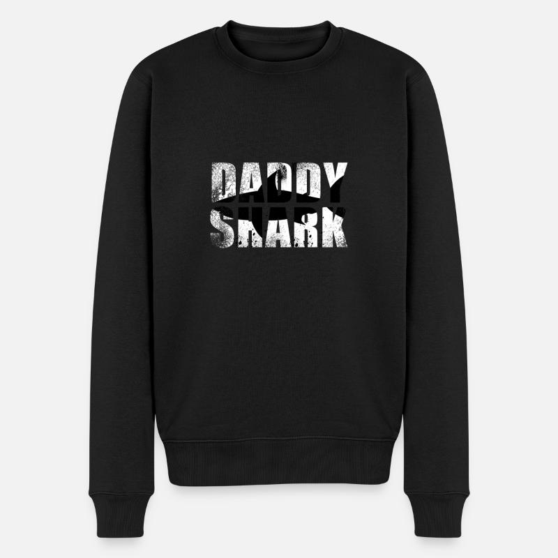 daddy shark - Pull Premium bio Homme - noir