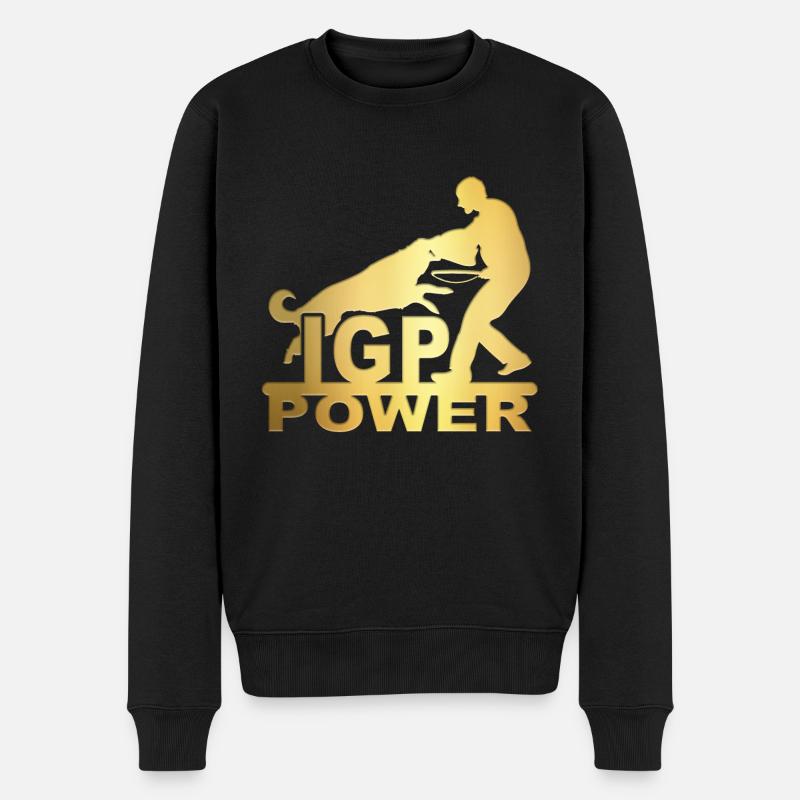 IPG Gold - Männer Premium Bio Pullover - Schwarz