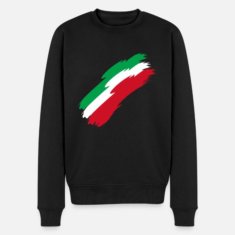 Iran - Fahne - Farben - Landesfarben - Geschenk - Männer Premium Bio Pullover - Schwarz