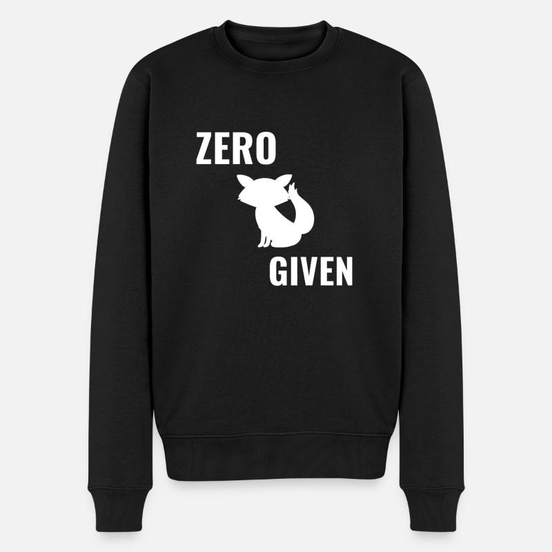 Zero volpe dato - Maglione ecologico premium da uomo - nero