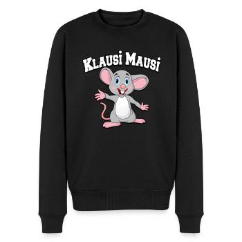 Klaus vorname Klausi Maus witzig Mausi tshirt - Männer Premium Bio Pullover - Schwarz - Vorne - Nico (187cm)