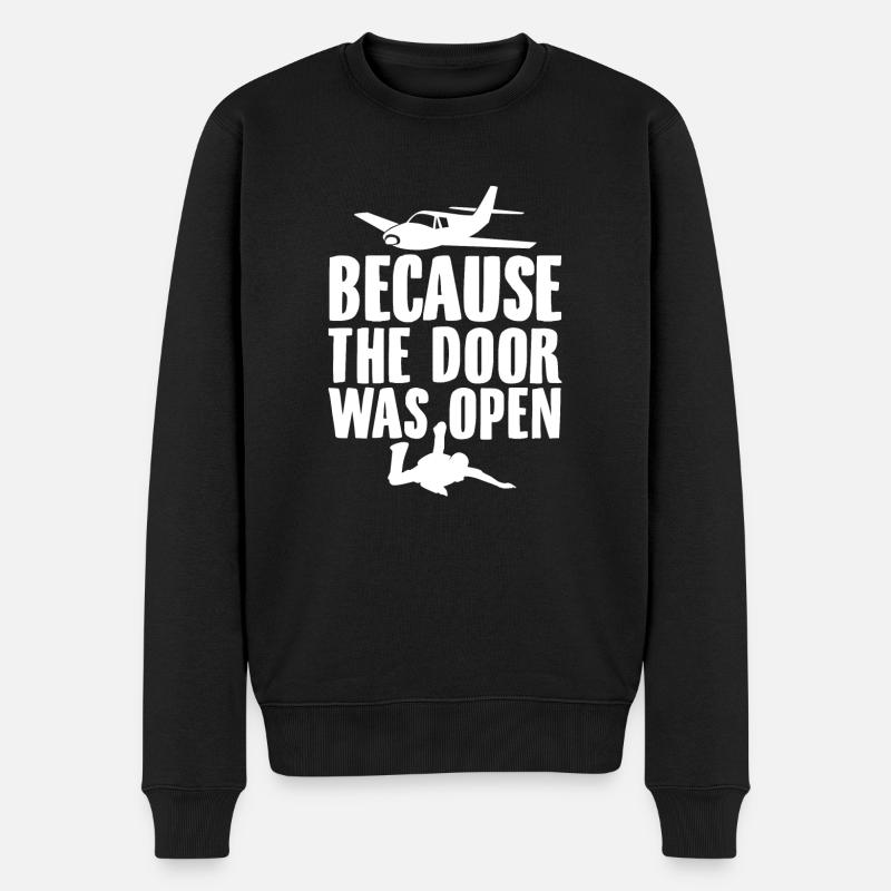 Skydive | Fallschirm Skydiving Skydiver Geschenke - Männer Premium Bio Pullover - Schwarz