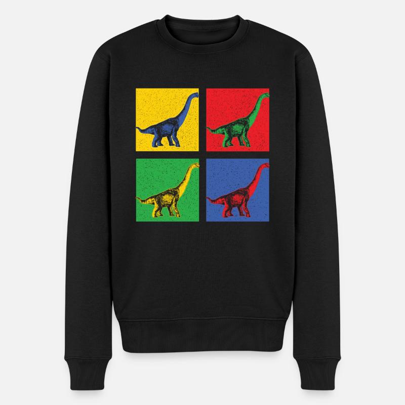 DINO ART - Pull Premium bio Homme - noir