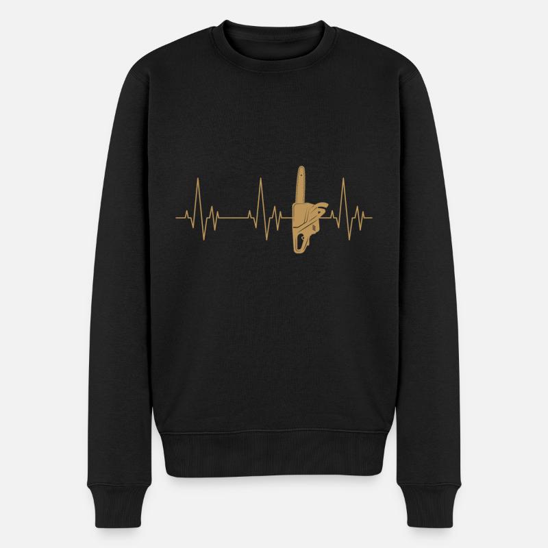 Cadeau de forestier bûcheron bûcheron forestier - Pull Premium bio Homme - noir