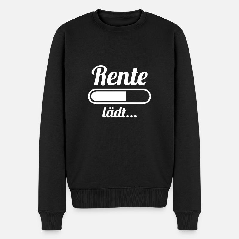 Rente - Männer Premium Bio Pullover - Schwarz