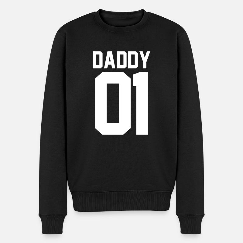 Daddy 01 - Männer Premium Bio Pullover - Schwarz