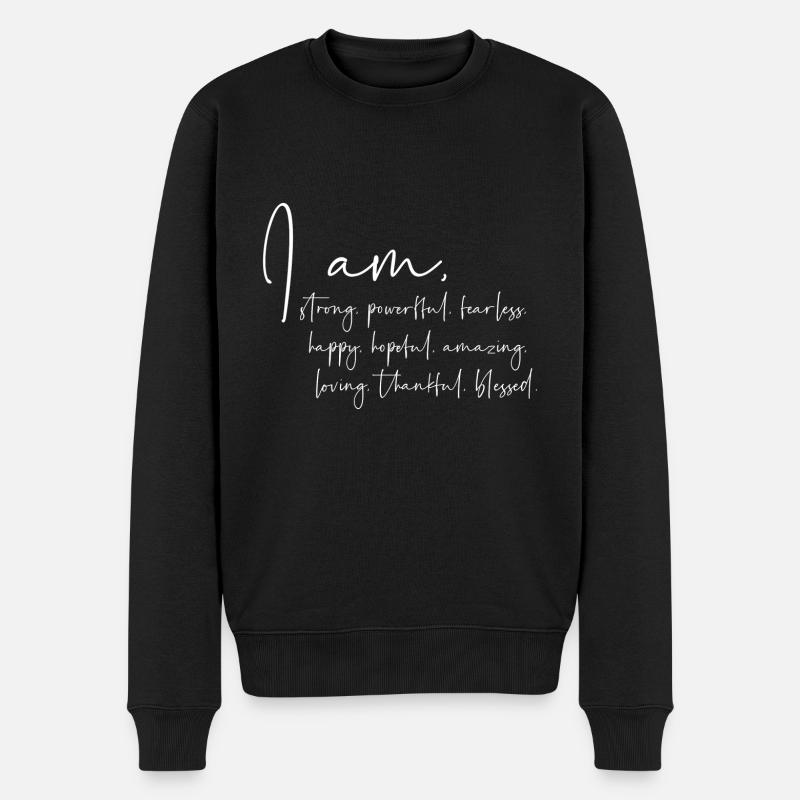Je suis... - Pull Premium bio Homme - noir
