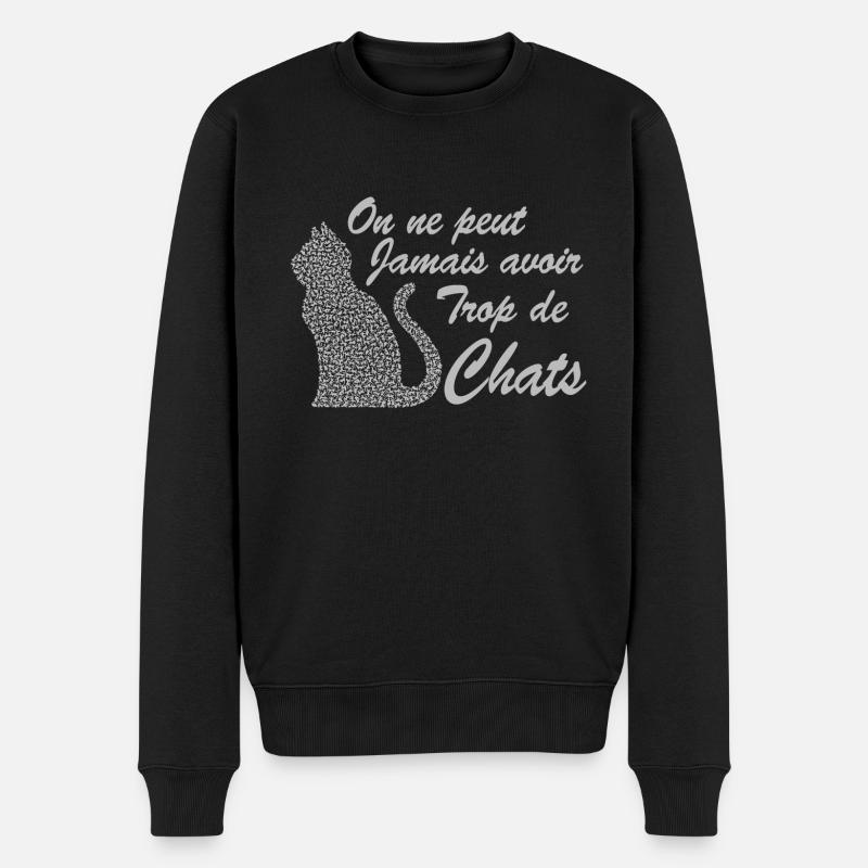 Humour chat - Pull Premium bio Homme - noir