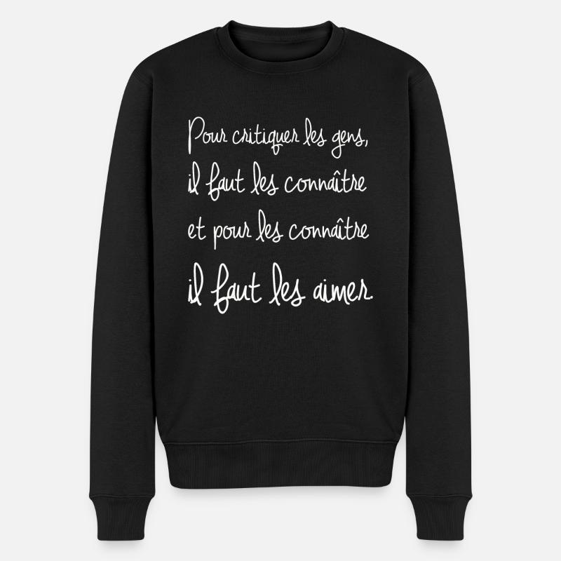 Citation - Pull Premium bio Homme - noir