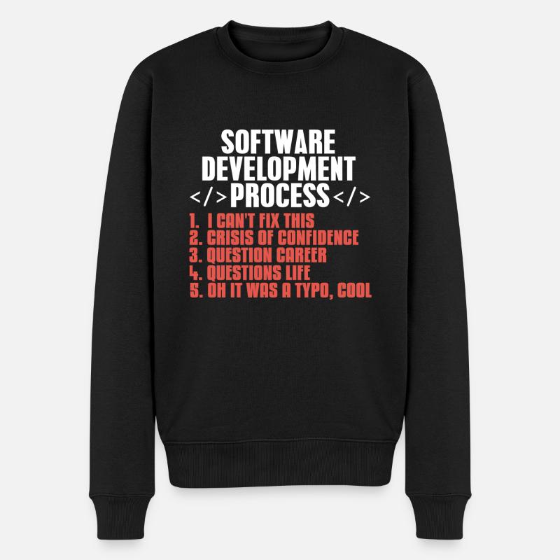 programmer - Men's Premium Organic Jumper - black