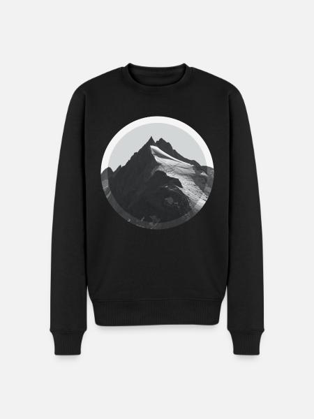 Mountains - hiking - climbing - mountains - glaciers - Men's Premium Organic Jumper - black