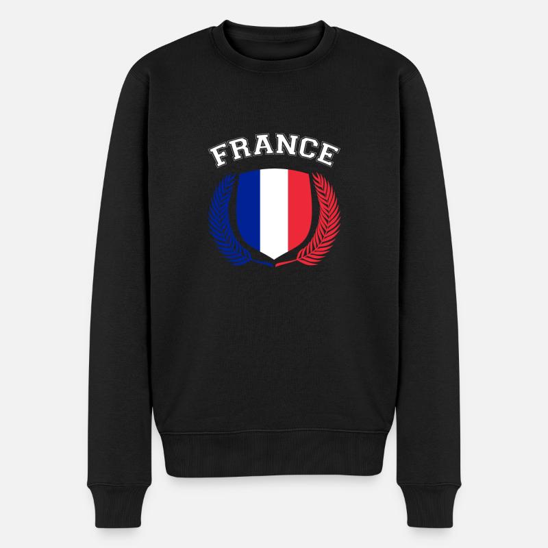 FRANCE - Pull Premium bio Homme - noir