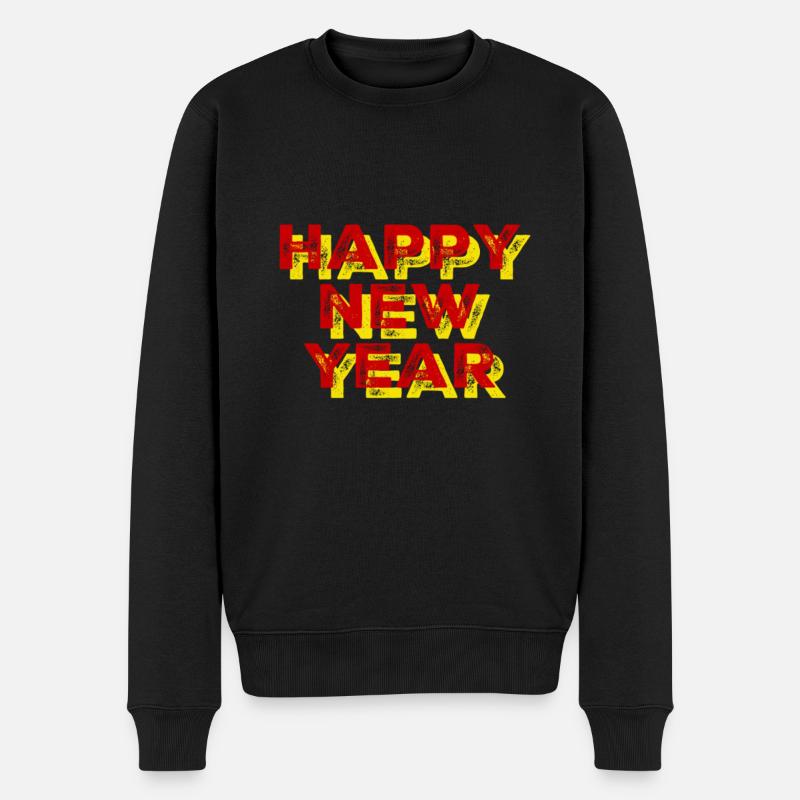 bonne année - Pull Premium bio Homme - noir