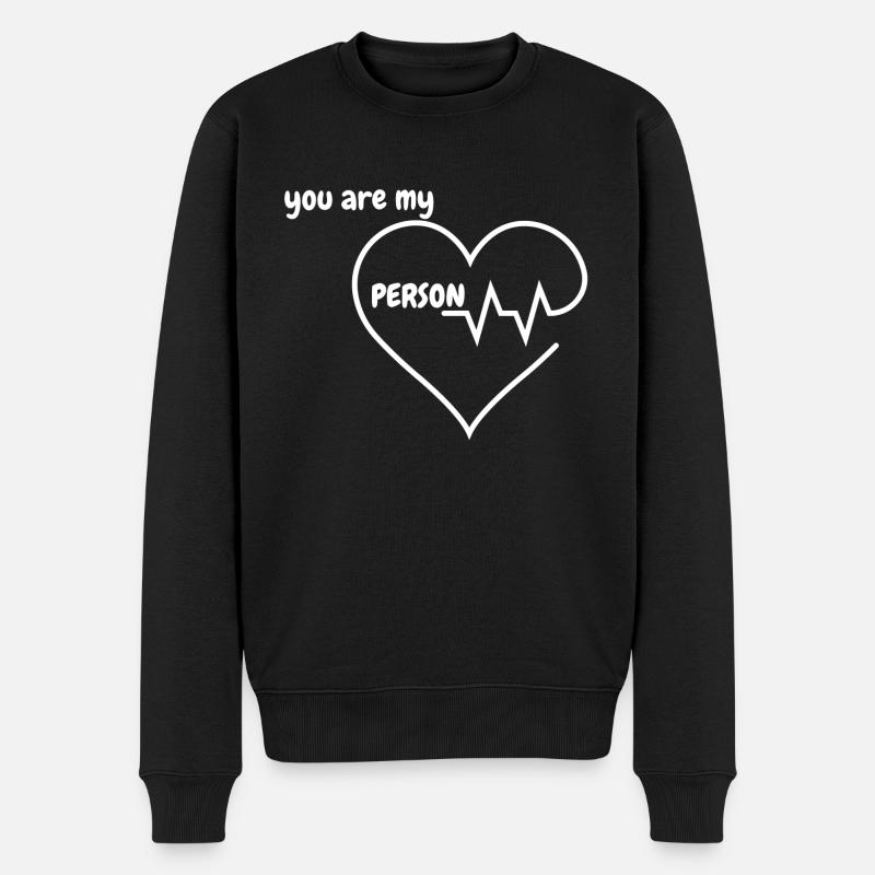tu es ma personne amoureuse - Pull Premium bio Homme - noir