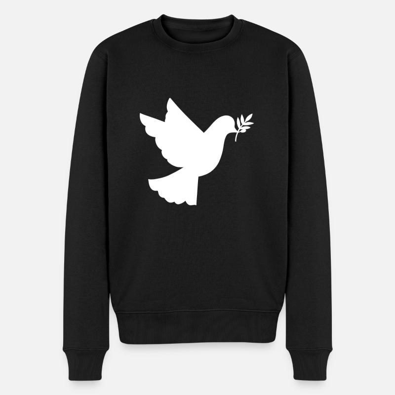 Paix cadeau Pigeon - Pull Premium bio Homme - noir
