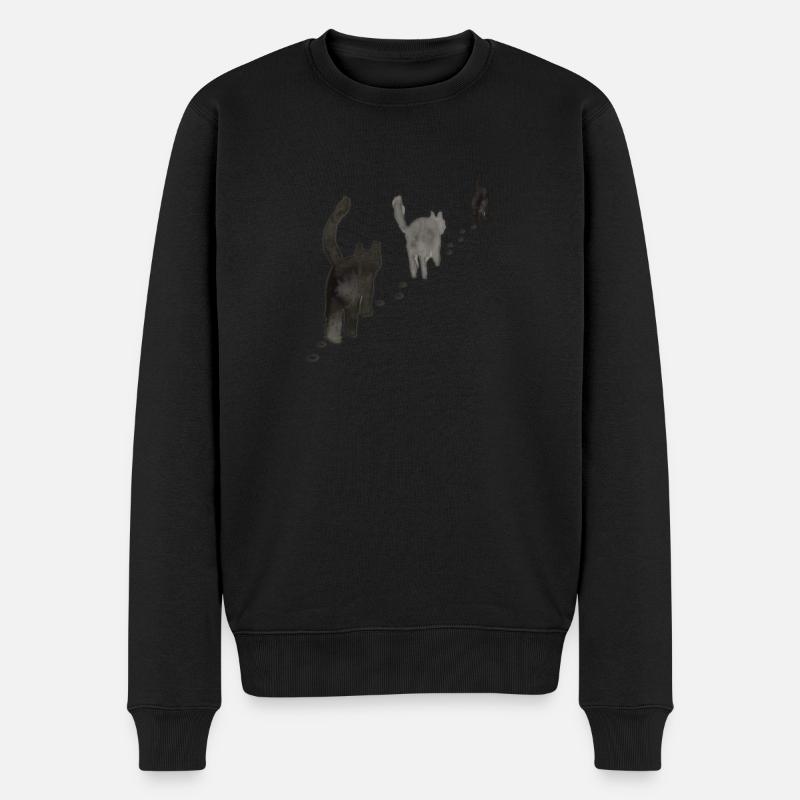chats noirs - Pull Premium bio Homme - noir