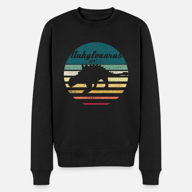 Reptile blindé Ankylosaurus - Pull Premium bio Homme - noir