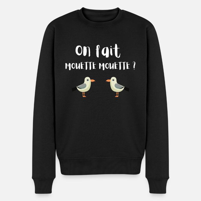 On fait mouette mouette ? - Pull Premium bio Homme - noir