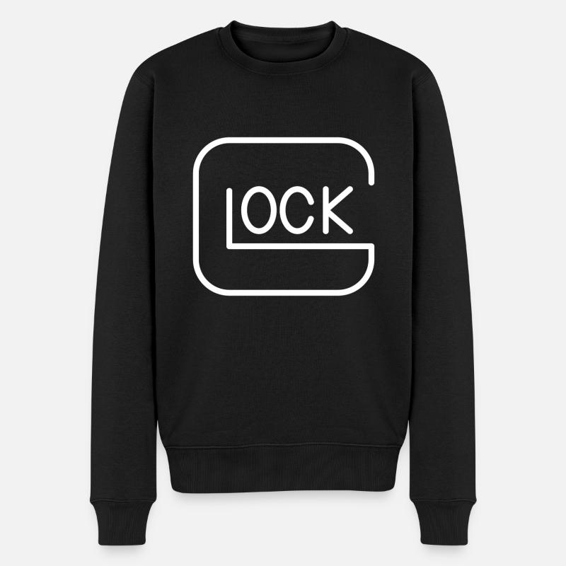 Fermer à clé - Pull Premium bio Homme - noir