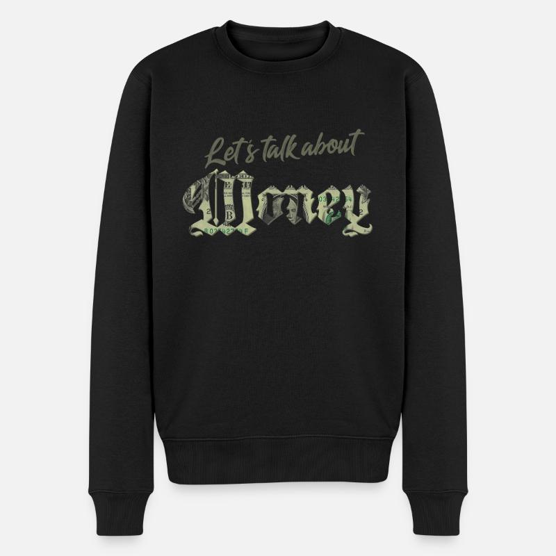 Lets talk about Money - Pull Premium bio Homme - noir