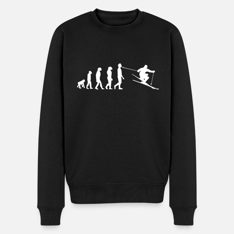 SKI EVOLUTION - Men's Premium Organic Jumper - black