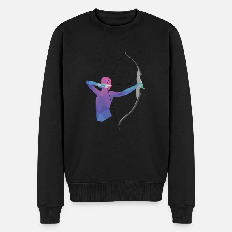 Cadeau de tir à l'arc - Pull Premium bio Homme - noir