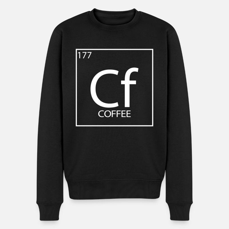 Regalo di caffè dicendo scienza nerd - Maglione ecologico premium da uomo - nero