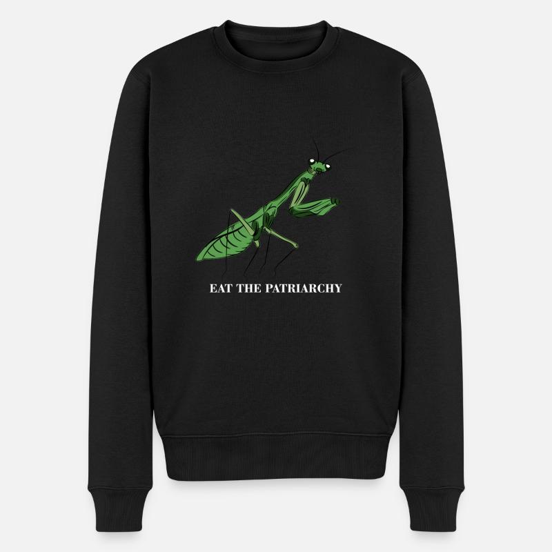 Patriarchy Feminist Feminismus Geschenk - Männer Premium Bio Pullover - Schwarz