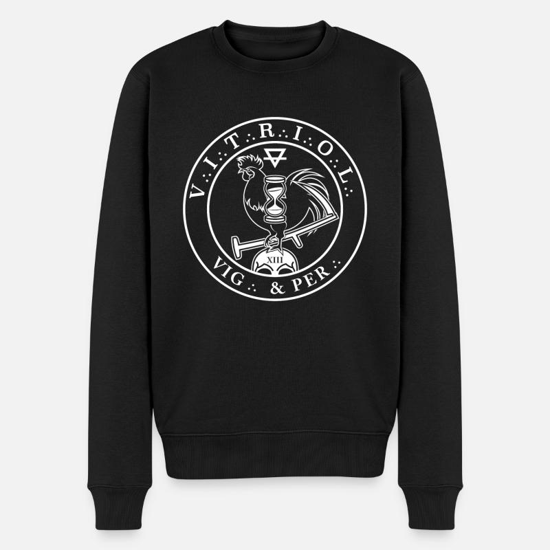 V∴I∴T∴R∴I∴O∴L∴ VIG∴ & PERS∴ - Männer Premium Bio Pullover - Schwarz