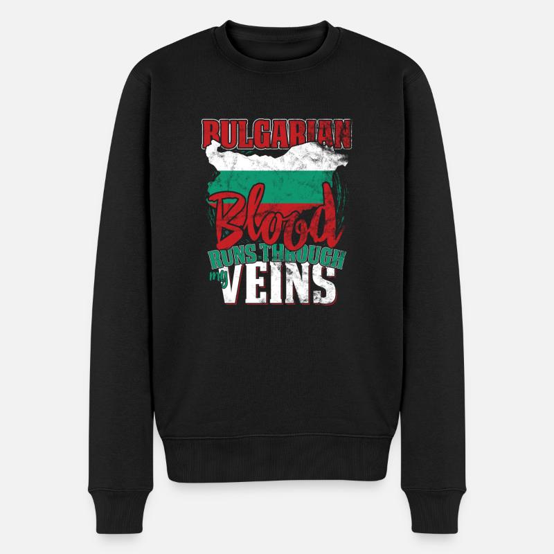 Bulgarie - Pull Premium bio Homme - noir