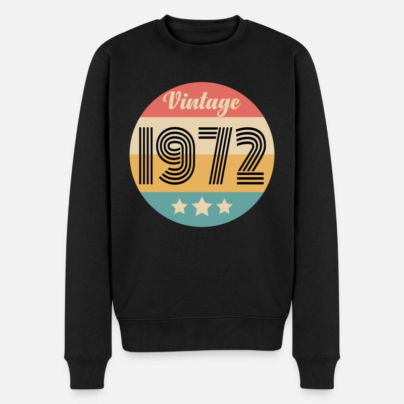 millésime 1972 - Pull Premium bio Homme - noir