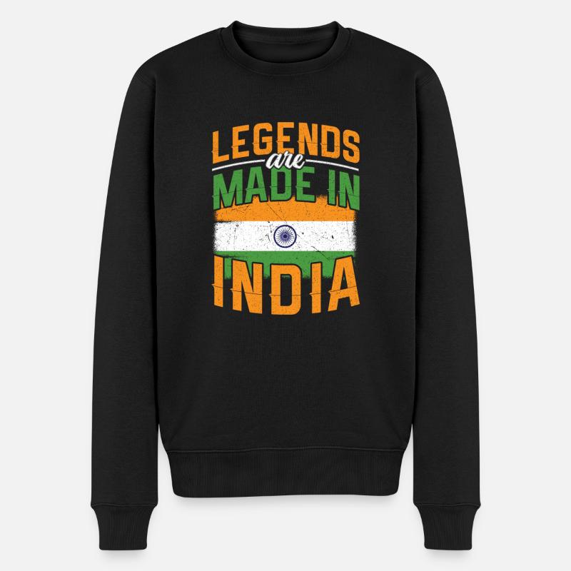 Inde - Pull Premium bio Homme - noir