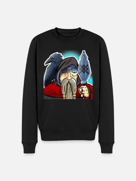 Haarglättung Odin - Männer Premium Bio Pullover - Schwarz