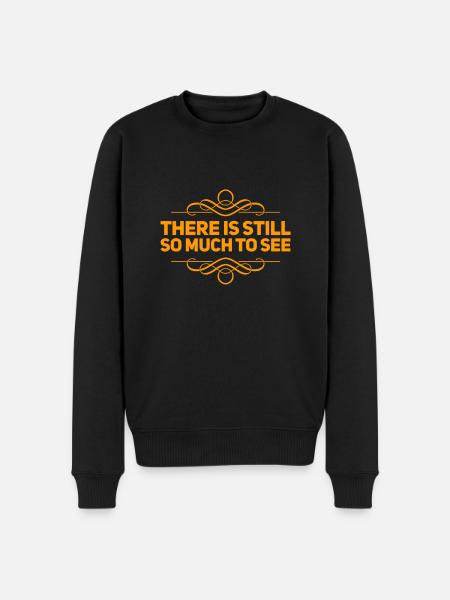 ich will reisen - Männer Premium Bio Pullover - Schwarz