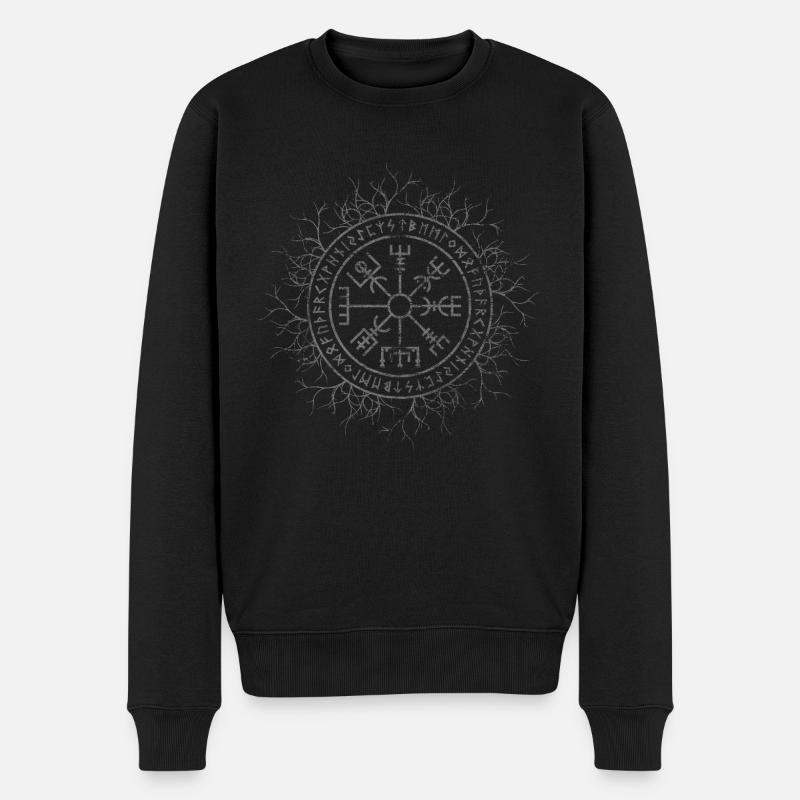 Vegvísir ( Vegvísir ) - Pull Premium bio Homme - noir