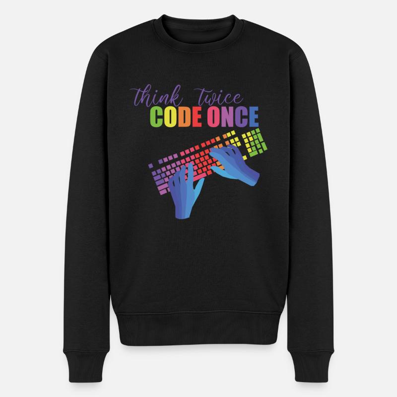 Programmeurs - Pull Premium bio Homme - noir