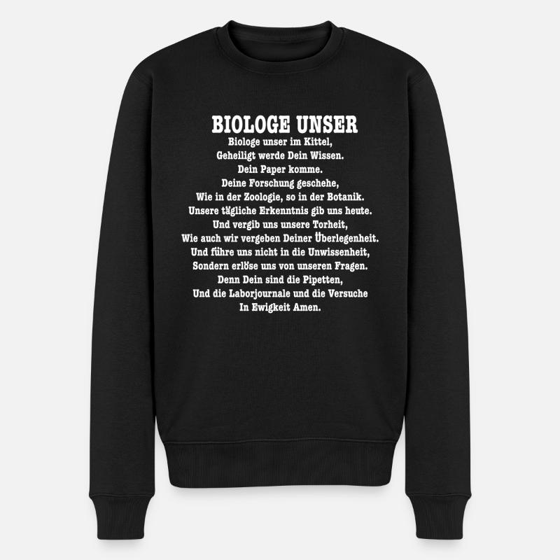 Biologe unser Biologie Geschenk - Männer Premium Bio Pullover - Schwarz